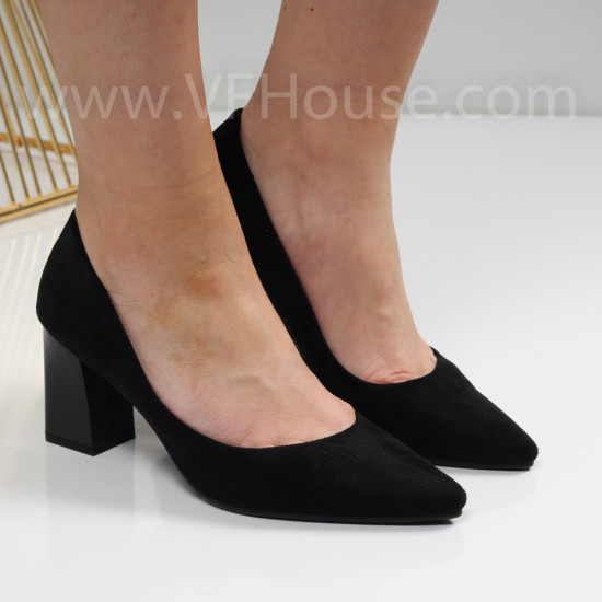 Дамски обувки на ток-0625297890 Black