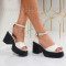 Дамски сандали на ток-02042024-71208-5 White