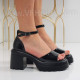 Дамски сандали на ток-02042024-71208-5 Black