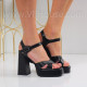 Дамски сандали на ток-02042024-6437-4 Black