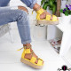 Дамски сандали на платформа 1605-0040041821004 Yellow