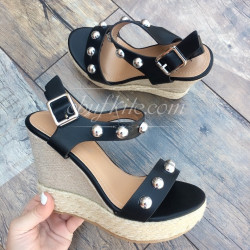 Дамски сандали на платформа 1305-00891001820001 Black