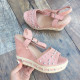 Дамски сандали на платформа 1305-0081321815001 Pink