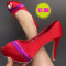 ДАМСКИ ОБУВКИ НА ТОК -  06051902 RED