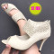 ДАМСКИ ОБУВКИ НА ТОК -  06051911 BEIGE
