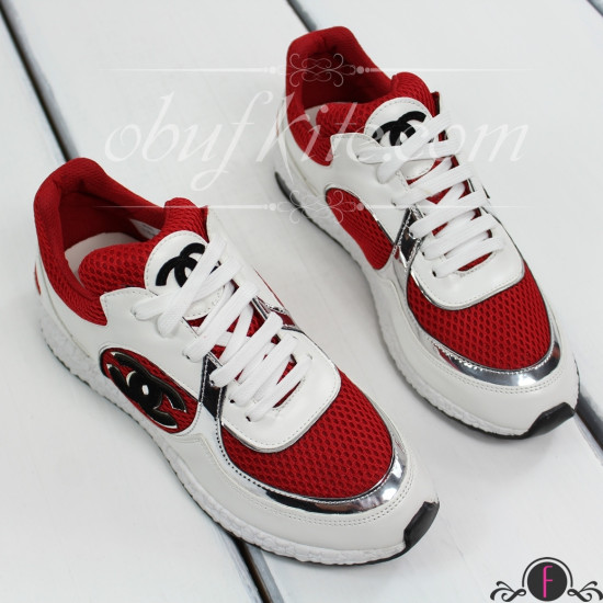 Дамски обувки 1402-01002182502 White-Red