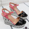 ДАМСКИ САНДАЛИ НА ПЛАТФОРМА 2503-00108182701 Black/Pink