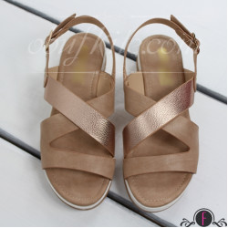 Дамски сандали 2503-0032608182203 Beige