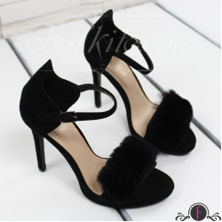 Дамски сандали на ток 2503-00649182506 Black