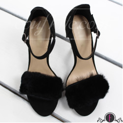 Дамски сандали на ток 2503-00649182506 Black