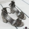 Дамски сандали на ток 2503-12312182507 Pewter