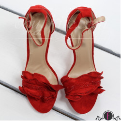 Дамски сандали на ток 2503-008873182708 Red