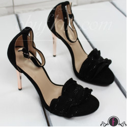 Дамски сандали на ток 2503-008873182708 Black