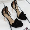 Дамски сандали на ток 2503-008873182708 Black
