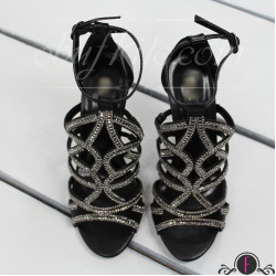 Дамски сандали на ток 2503-0091328182809 Black