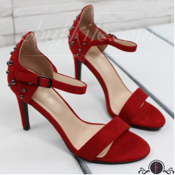 Дамски сандали на ток 2503-01010711825010 Red