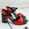 Дамски сандали на ток 2603-00402182504 Black/Red