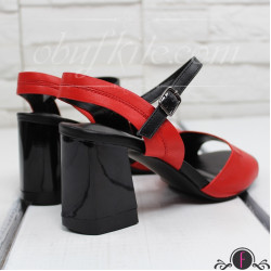 Дамски сандали на ток 2603-00402182504 Black/Red