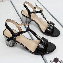 Дамски сандали на ток 2603-0075923182407 Black