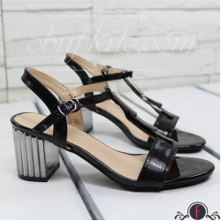 Дамски сандали на ток 2603-0075923182407 Black