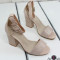 Дамски сандали на ток 2803-003868182903 Beige