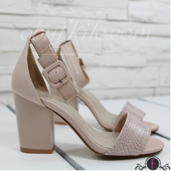Дамски сандали на ток 2803-003868182903 Beige