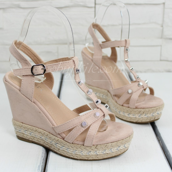 Дамски сандали на платформа 1305-009791815001 Pink