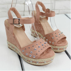 Дамски сандали на платформа 1305-0081321815001 Pink