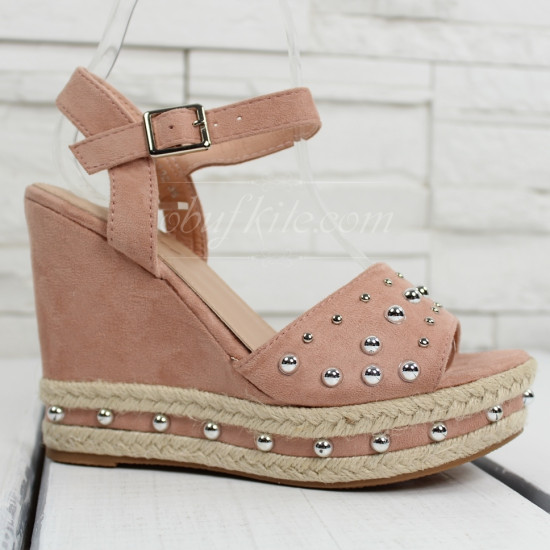 Дамски сандали на платформа 1305-0081321815001 Pink