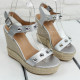 Дамски сандали на платформа 1305-00891001820001 Silver