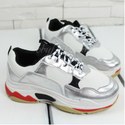 Дамски маратонки 1305-0079591822001 Silver