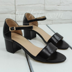 Дамски сандали на ток 2605-00130441822001 Black–PU