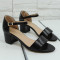 Дамски сандали на ток 2605-00130441822001 Black–PU