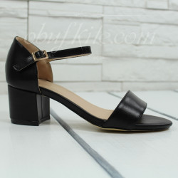 Дамски сандали на ток 2605-00130441822001 Black–PU
