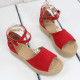 Дамски сандали на платформа 1605-0030031821003 Red