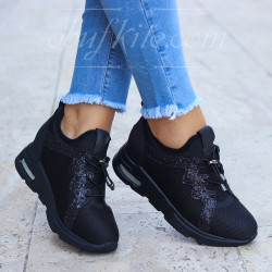 ДАМСКИ КЕЦОВЕ НА ПЛАТФОРМА 25081802 BLACK