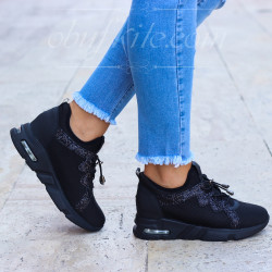 ДАМСКИ КЕЦОВЕ НА ПЛАТФОРМА 25081802 BLACK