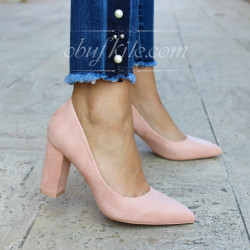 ДАМСКИ ОБУВКИ НА ТОК - 01091801 PINK