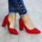 ДАМСКИ ОБУВКИ НА ТОК - 01091801 RED