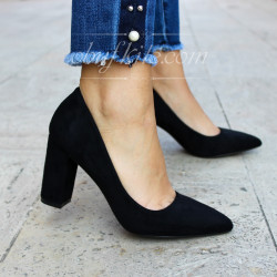 ДАМСКИ ОБУВКИ НА ТОК - 01091801 BLACK