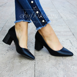 ДАМСКИ ОБУВКИ НА ТОК - 01091802 BLACK