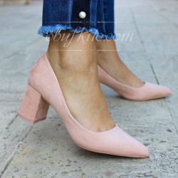 ДАМСКИ ОБУВКИ НА ТОК - 01091805 PINK