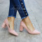 ДАМСКИ ОБУВКИ НА ТОК - 01091805 PINK
