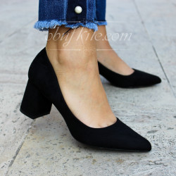 ДАМСКИ ОБУВКИ НА ТОК - 01091805 BLACK