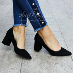 ДАМСКИ ОБУВКИ НА ТОК - 01091805 BLACK