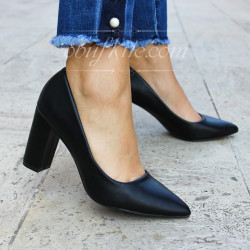 ДАМСКИ ОБУВКИ НА ТОК - 01091806 BLACK