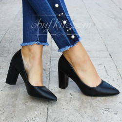 ДАМСКИ ОБУВКИ НА ТОК - 01091806 BLACK
