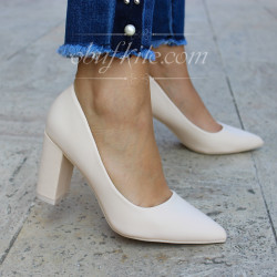 ДАМСКИ ОБУВКИ НА ТОК - 01091806 BEIGE