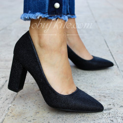 ДАМСКИ ОБУВКИ НА ТОК - 01091807 BLACK