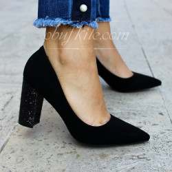 ДАМСКИ ОБУВКИ НА ТОК - 01091808 BLACK